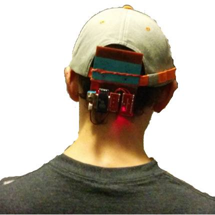 Back of Head with electronics board